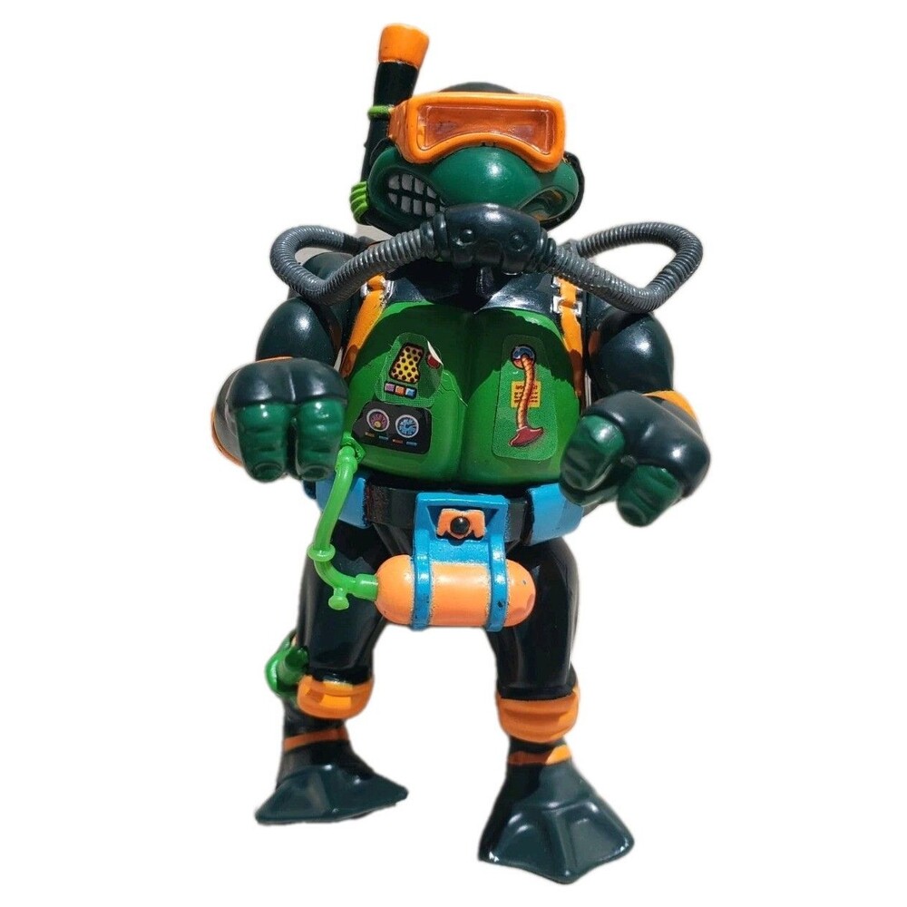 Vintage Teenage Mutant Ninja Turtles TMNT 1992 Navy Seal Mike Military II Figure